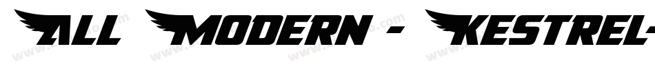 All Modern - Kestrel字体转换